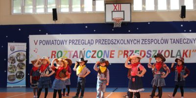 V Powiatowy Przegląd Przedszkolnych Zespołów Tanecznych.